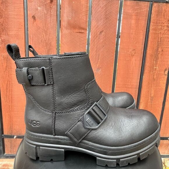 Ugg Ashton Short Waterproof Combat Boots Size 9US - Picture 2 of 8